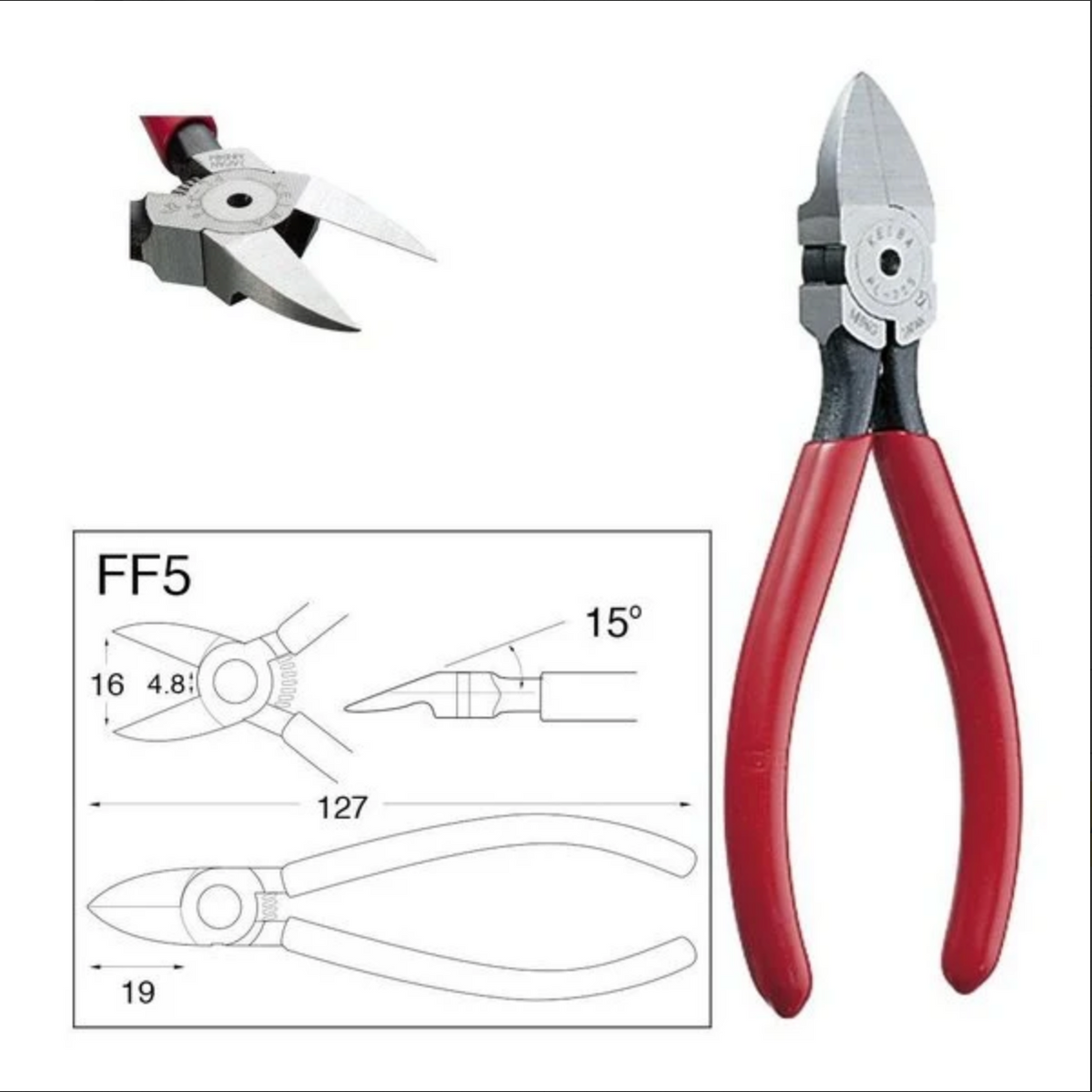 XXL Keiba Flat Faced Cutter 127mm - FF5