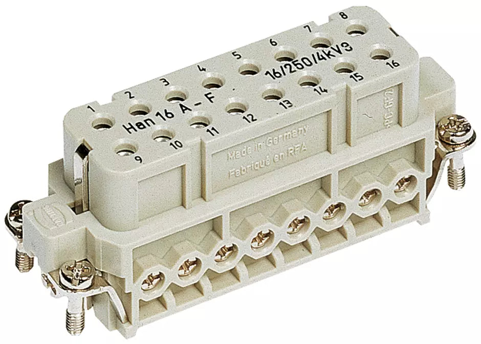 Han 16A 16 and 25 Pin Inserts