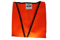 Hi-Vis Vest, Orange, Large, Hook & Loop Closure, Polyester