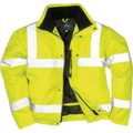 Bomber Jacket, Men, Yellow, Polyester, L