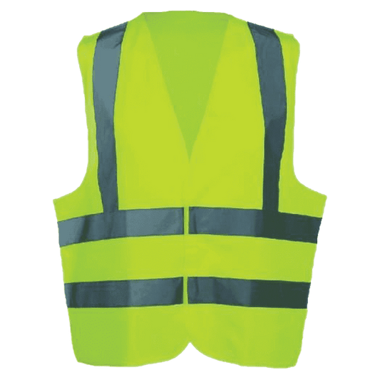 Hi-Vis Waistcoat, Unisex, Yellow, Polyester, Size L