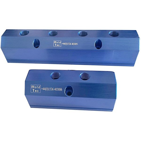 Water Manifold - Aluminium Blue