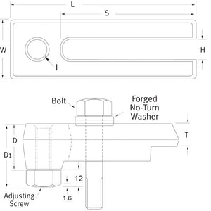Clamps And Accessories - Mould Clamp- Open Toe Clamp Only