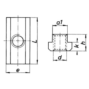 Clamps And Accessories - T-Slot Nuts- Extra Long