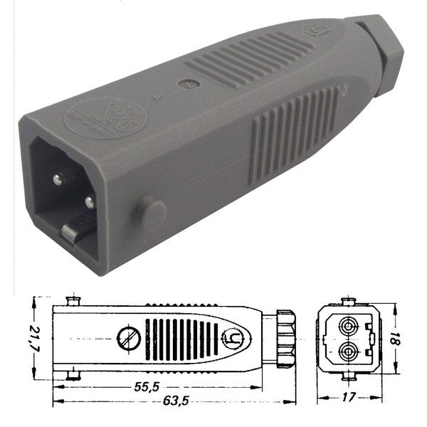 Pms Plug Socket Plug 2+earth 240v 16A Use with STAK-20– Nickerson PMS