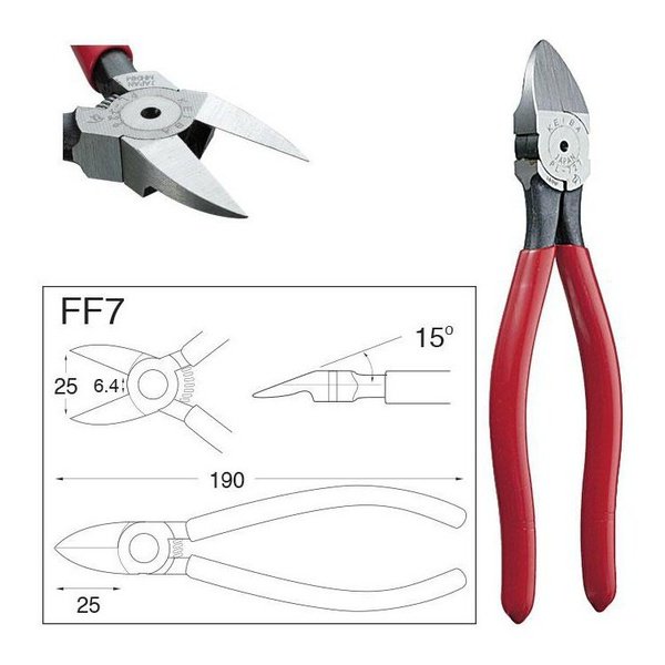Gate Cutter - Plastic Cutting Pliers- Flat Face Gate Cutters