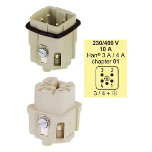 Harting Plugs - Han Q5 And 4A Insert For 3A Hood