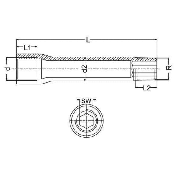 Hose Fittings - Extension Tubes Male/Female