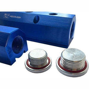 Water Manifold - Aluminium Blue