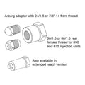 OEM Nozzle Tips - Arburg Type Nozzle Adaptor (Female Thread)
