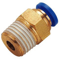 Push Fitting - Male Plug, Male Thread BSP Taper