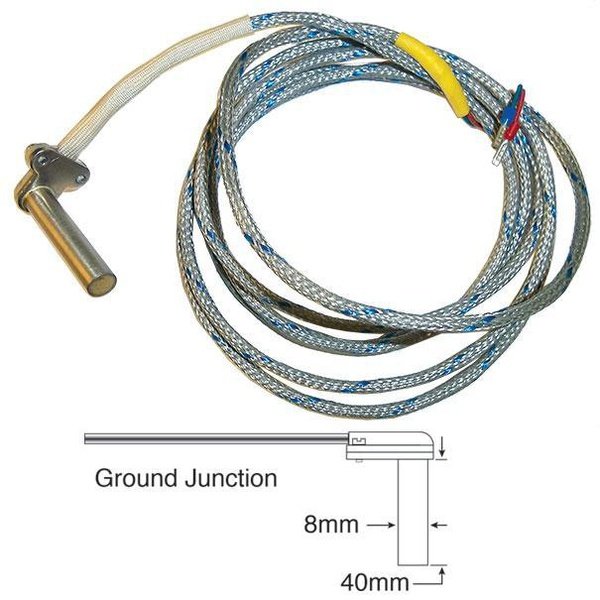 Standard Thermocouple - Tube Type Thermocouple, 8mm Tube Dia