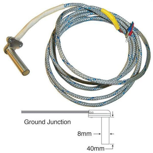 Standard Thermocouple - Tube Type Thermocouple, 8mm Tube Dia