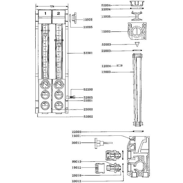 Water-Regulator-Parts - Water Regulator Parts - TOP PLUG FOR LARGE REGULATOR 32mm  Dia