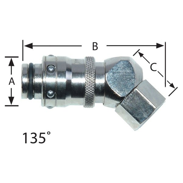 RPL Compatible 135 Degree Socket Couplings with Female Thread ...