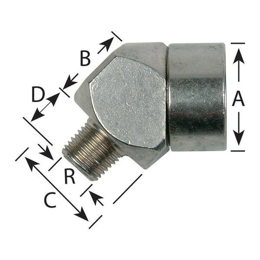 Waterline - RPL Compatible Male 135 Degree Plug